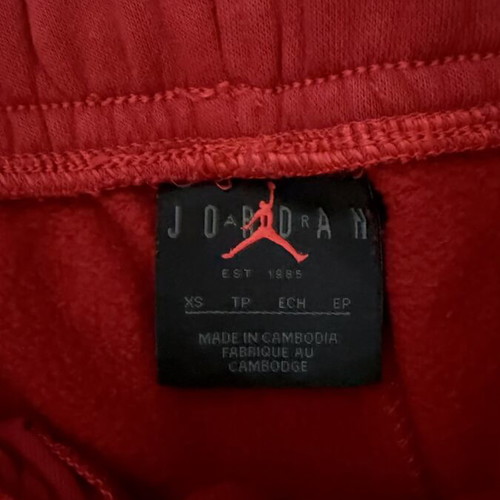 Jordan red pants XS