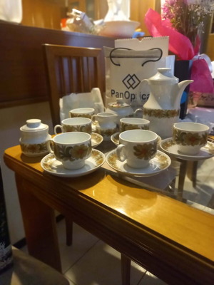 Bavarian porcelain coffee set 10-piece like new