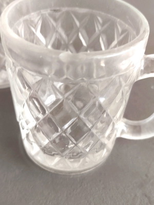 Rakompotira used with handle, small glasses for raki or tsipouro