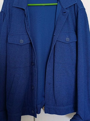 Zara jacket type coat blue like new, size L