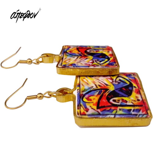 Selum earrings new with multicolor sandal design