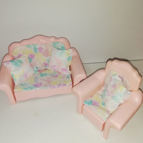 Vintage Barbie Sweet Roses pink furniture like new