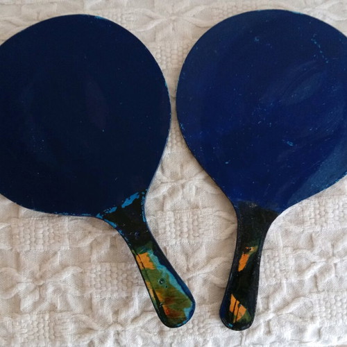 Vintage wooden Nounou rackets used