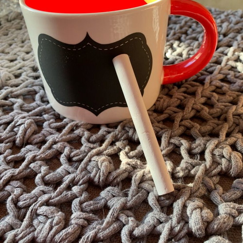 Mug with writable surface new with chalk