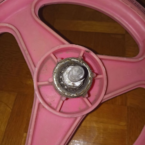 Front 12-inch plastic pink bicycle rim used Italian brand