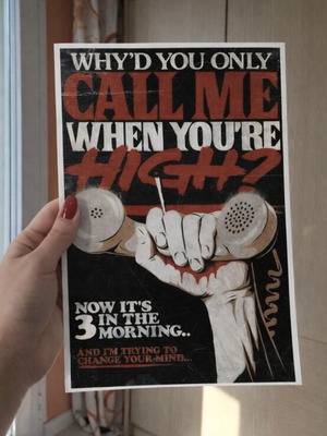 Arctic Monkeys poster A4 on hard shiny paper new