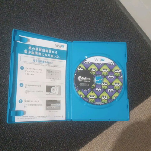 Splatoon Nintendo Wii U game used, Japanese edition
