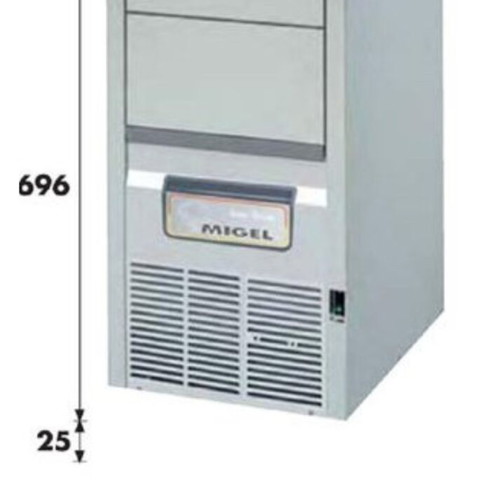 Migel KP30 professional ice machine, stainless steel