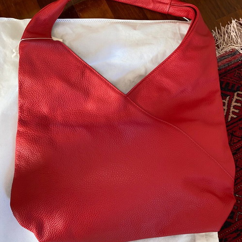 Guy Laroche Coral Red Hobo Shoulder Bag new with tags and dustbag