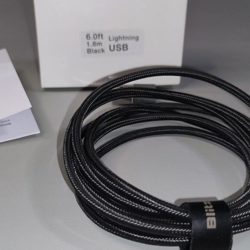 BlitzWolf USB-A to Lightning braided cable 1.8m, Apple MFI certified