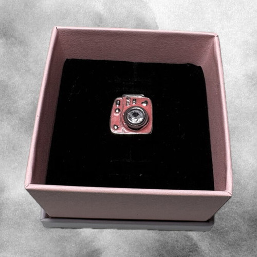 Pandora Photography Charm new, pink enamel