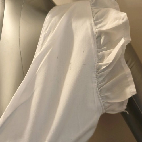 Women's white dress used with open back and nice fit