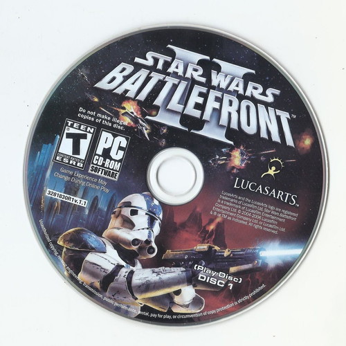 Star Wars Battlefront II PC CD-Rom like new