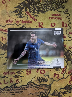 Lionel Messi Topps Stadium Club Chrome UEFA Champions League κάρτα