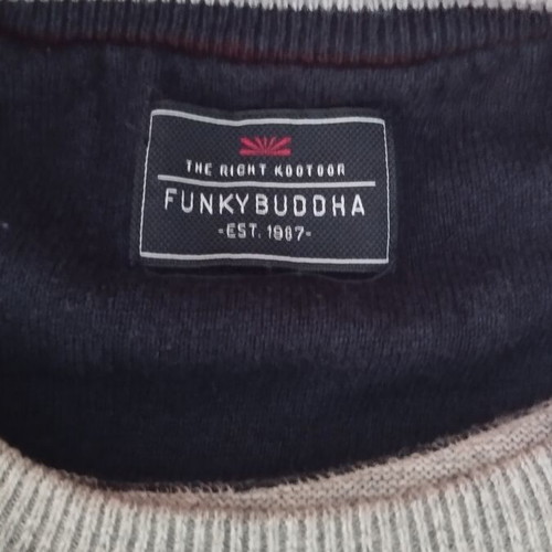 Funky Buddha cotton sweater, size M, grey