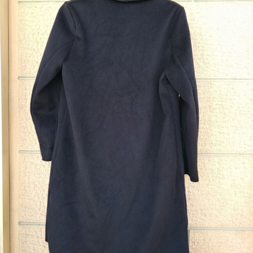 Celestino black long women's coat, size L