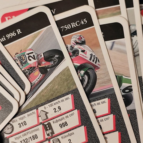 Top Ass Racing Motorcycles Retro Card Deck used