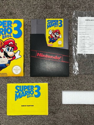 Super Mario 3 game for Nintendo NES used, Greek edition