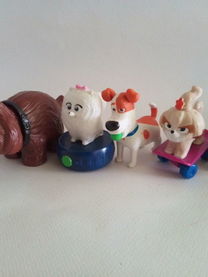 Συλλεκτικές φιγούρες Μυστική ζωή των κατοικιδίων McDonald's μεταχειρισμένες, σετ 6