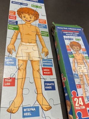 Puzzle 24pcs ανθρώπινο σώμα μεταχειρισμένο, λεπτά κομμάτια