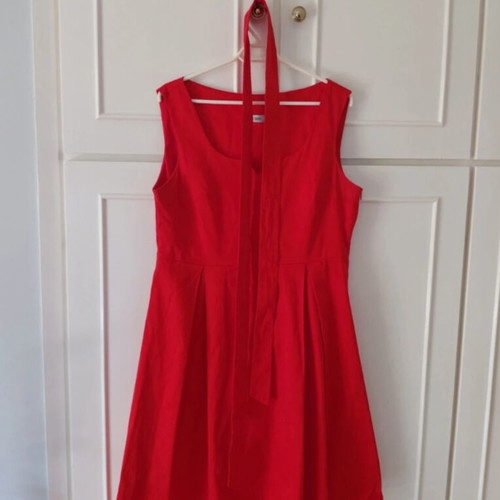 Gianni Rodini red cotton dress like new with belt
