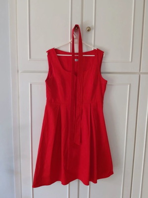 Gianni Rodini red cotton dress like new with belt