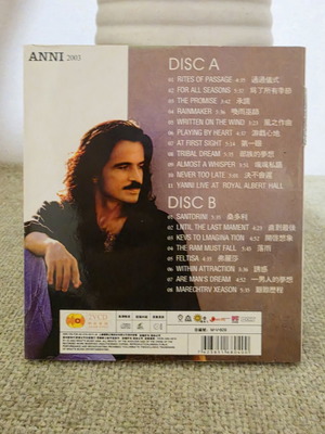 Yanni Anni 2VCD MTV Asian Edition like new