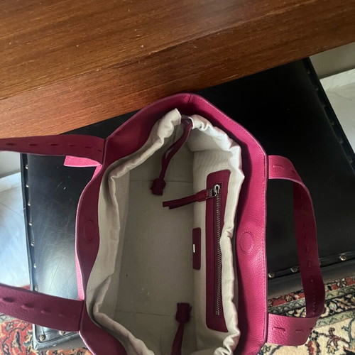 Callista shoulder bag like new, pink grained leather
