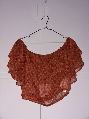 Τοπάκι Off The Shoulder BSB καινούργιο, πορτοκαλί, μέγεθος L
