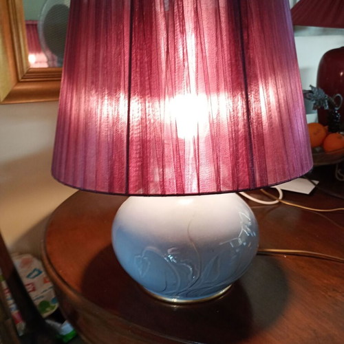 Porcelain table lamp like new, height 0.48 m