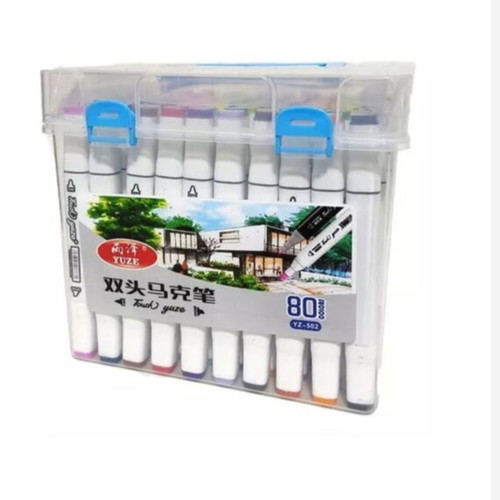 Double-sided painting markers 80pcs YZ-502 new