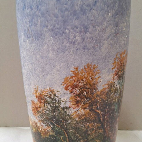 Vase Andreas Zymatikas hand-painted, height 39 cm
