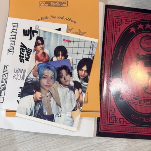 Stray Kids S-Class album used with mini photo album and stickers