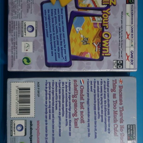 Catz & Dogz Fashion Nintendo Game Boy Advance games new, pack