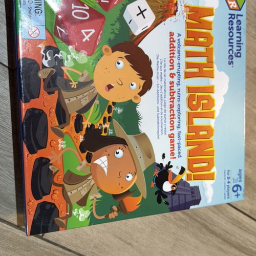 Learning Resources Math Island Educational Board Game like new for 6+