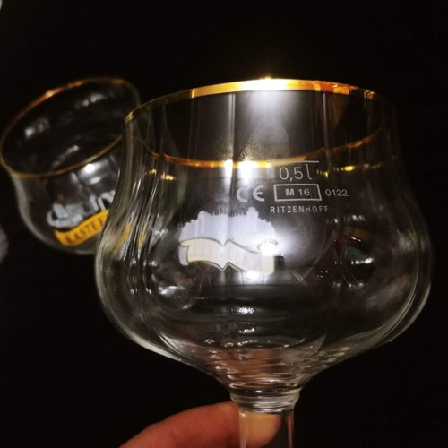 Ritzenhoff Cristal Kasteel beer glass pair new 500 ml