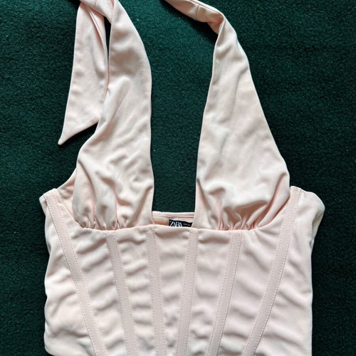 Corset like top Zara pink like new, size XS