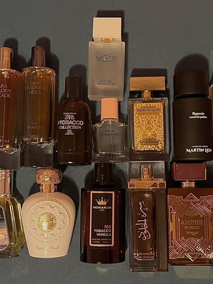 Assorted inspired perfumes collection, used