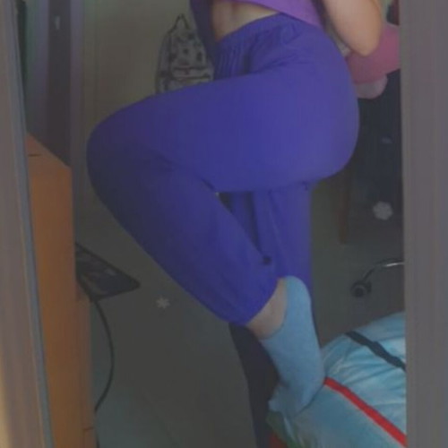 Σετάκι φόρμας Decoro μωβ σαν καινούργιο, cropped φούτερ