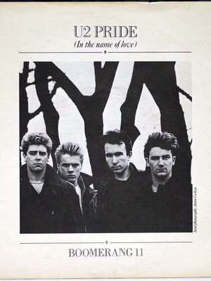U2 Pride (In The Name Of Love) & Boomerang 7'' βινύλιο μεταχειρισμένο, ροκ