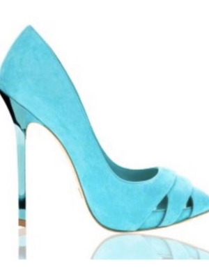 Dukas turquoise suede pumps new, size 40