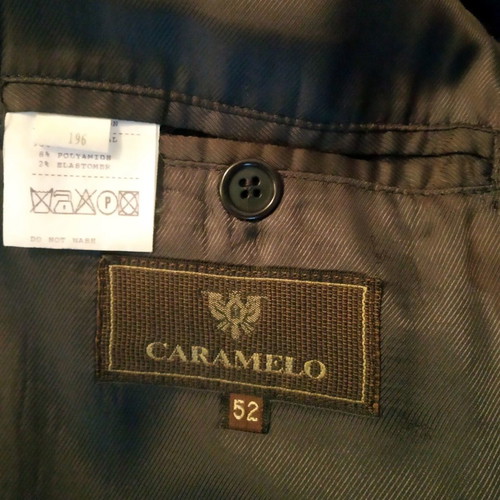 Caramelo men's jacket gray, 90% cotton, almost unused, size 52