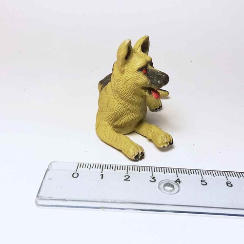 Dog plastic figure used, animal toy