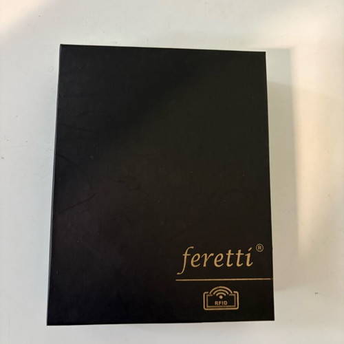 Ferretti Italian men's wallet new, black with box