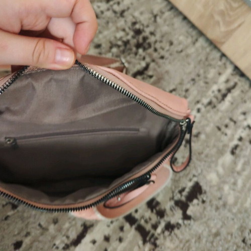 Pink banana bag used shoulder