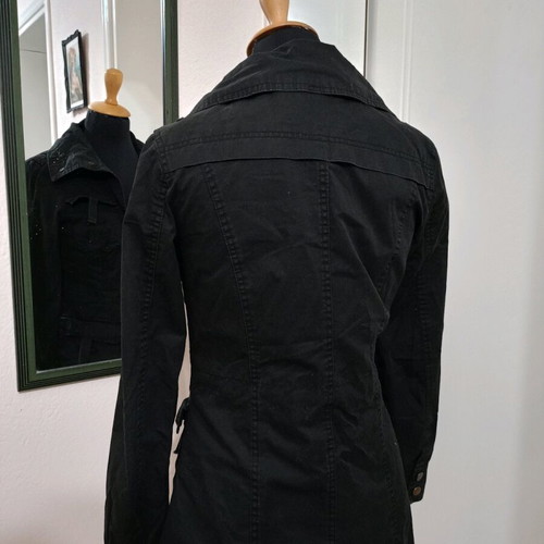 Kalampton Black cargo denim jacket fitted line like new