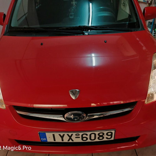 Subaru Justy μεταχειρισμένο 2009, 137000 χλμ, 1000 cc, αέριο, κόκκινο