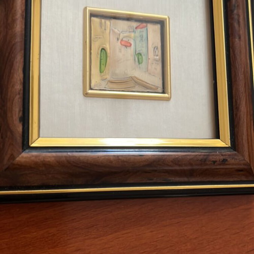 Wooden frames with silver 925 like new, size 13x13