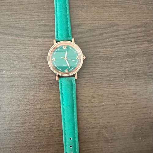 Women's watch new, green and gold