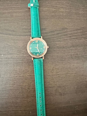 Women's watch new, green and gold
